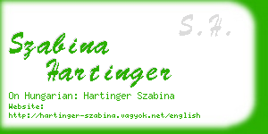 szabina hartinger business card